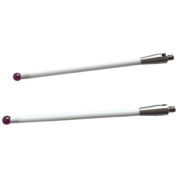 Til 3D CMM koordinatmålemaskiner, 2X keramisk probespidsstang L100, M4xL100x6mm spids