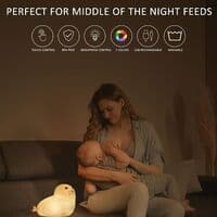 Nattlampe Søt Sjøløve Touch Squishy Silikon Dyre Nattlampe