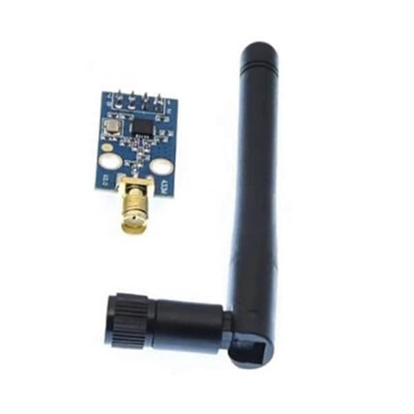 CC1101 trådløs transceivermodul med SMA-antenne trådløs transceivermodul for 433MHZ forbedrer signalet Black
