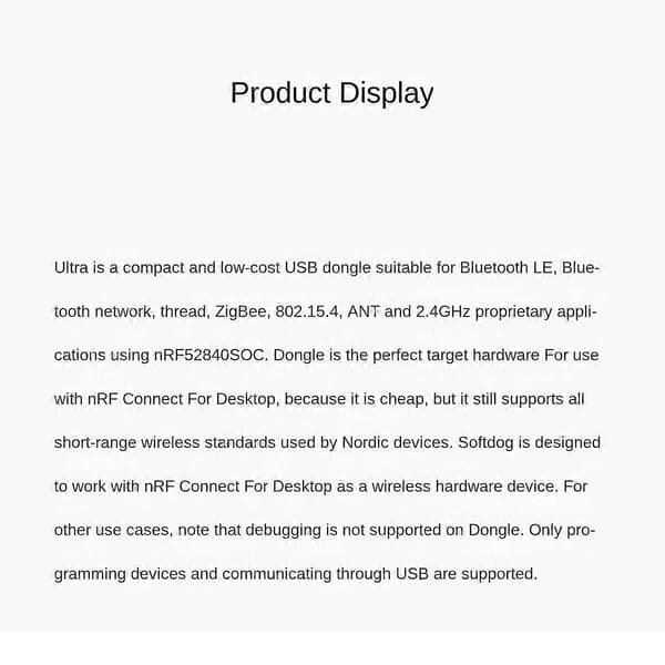 Nordic NRF52840-Dongle USB-dongle til Eval Bluetooth-udviklingsmodul