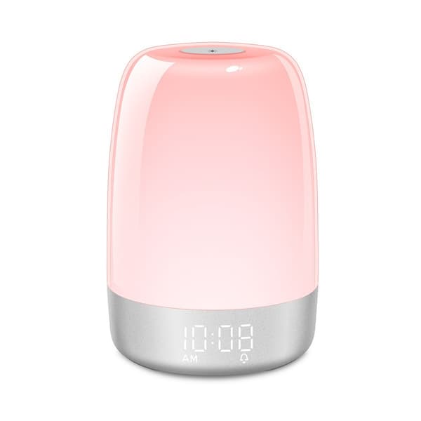 Sunrise Alarm Clock, Wake-up Light, 3 Modes Dimmable Modern Small Digital Bedside Lamp For Deep Sleep