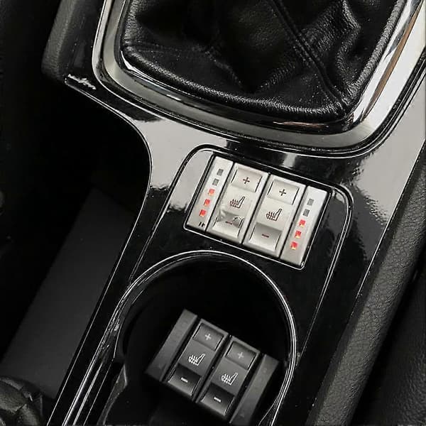 Button Compatible with Seat Heating, Control Switch BS7T19K314AB 6M2T19K314AC Compatible with Mondeo MK4, Compatible with Galaxy 3-Good Silver   Black