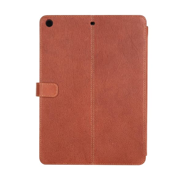ONSALA iPad 9.7 2017/2018 Etui Ægte Læder Brun 400