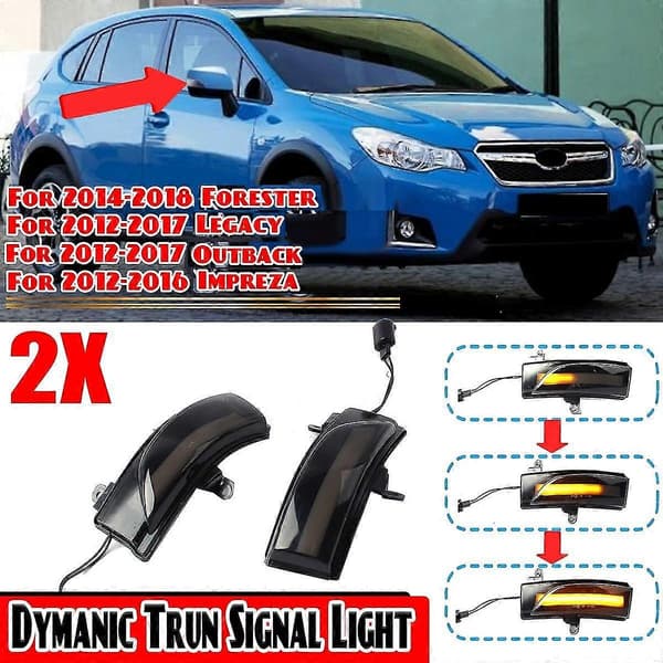 Bil LED Dynamisk Sidespejl Blinker Lys Blinklys Lampe Til Crosstrek Forester Impreza Legacy