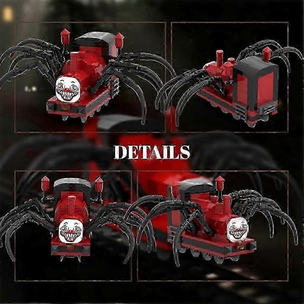 Chooo Byggelegetøjssæt, 260 dele Horror Game Spider-Train Byggeklodser kompatibelt legetøj