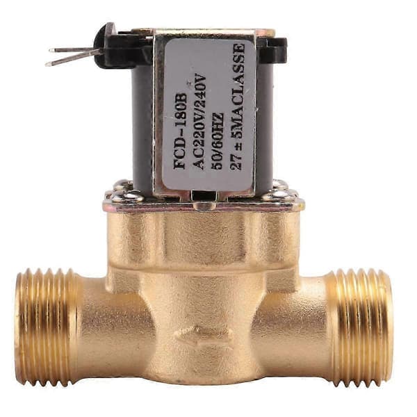 Ac 220V Normalt Lukket Elektrisk Magnetventil i Messing