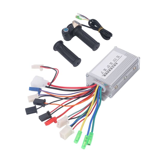 24V 350W Brushless Motor Controller with Twist Throttle and Lock Key for Electric Bikes