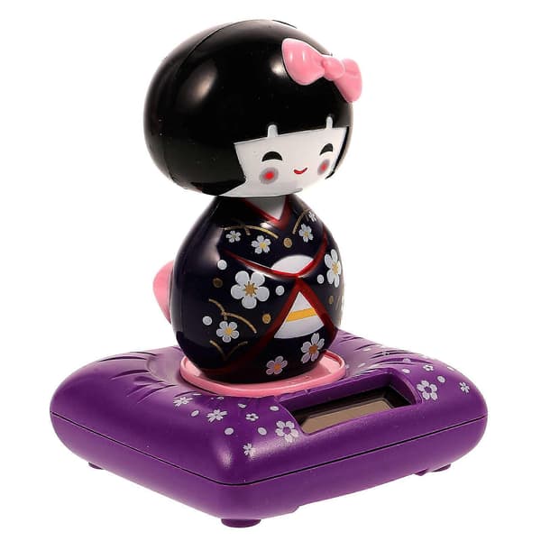 [13]Minifigur Solcellsdriven Bildekor Solcellsdriven Bobble Head Leksak Barn Tecknad Leksak Solcellsdrivna Bobble Leksaker