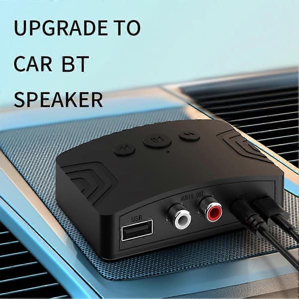 [13]Bluetooth 5.3 lydmottaker sender 3,5 mm AUX RCA USB stereomusikk trådløs lydadapter for