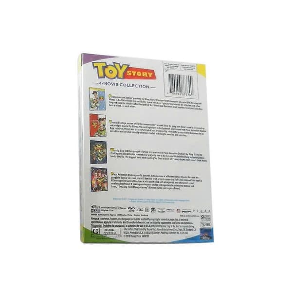 Toy Story 1-4 4-films samling DVD (6-disk sæt) | Disney-Pixar Animerede Klassikere Engelsk Version