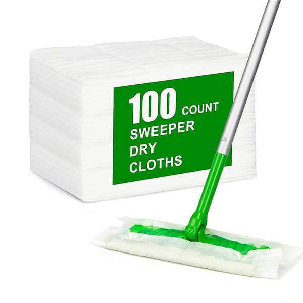100 kuivaa pyyhintäliinaa Swiffer Sweeper -mopille White
