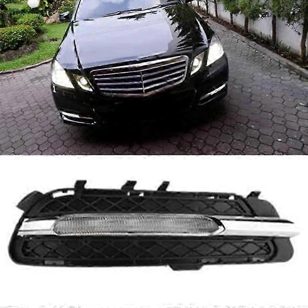 Bil LED varselljus DRL dimljus passar för - W212 E250 E300 E350 2009-2013 2128851574 Vänster(B) Black A