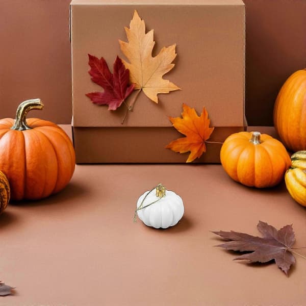 Thanksgiving Ornaments Plastik Hængende Græskar Dekorationer til Træ 24 Stk.