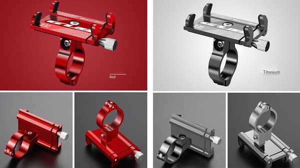 Aluminium telefonholder til Xiaomi M365 Pro 1S Pro2 Mi3 Mi4 ES2 Max G30 el-scooter Red