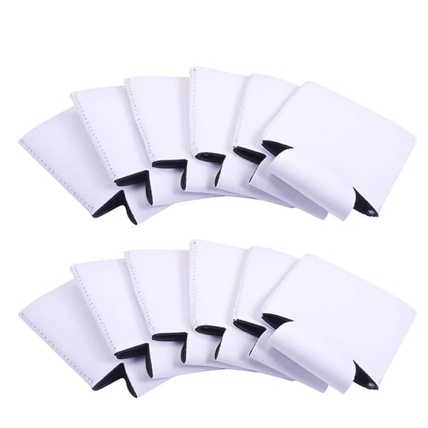 Sublimeringsemner Bokskjølere - 12 Pakk Neopren Ølkjøler White