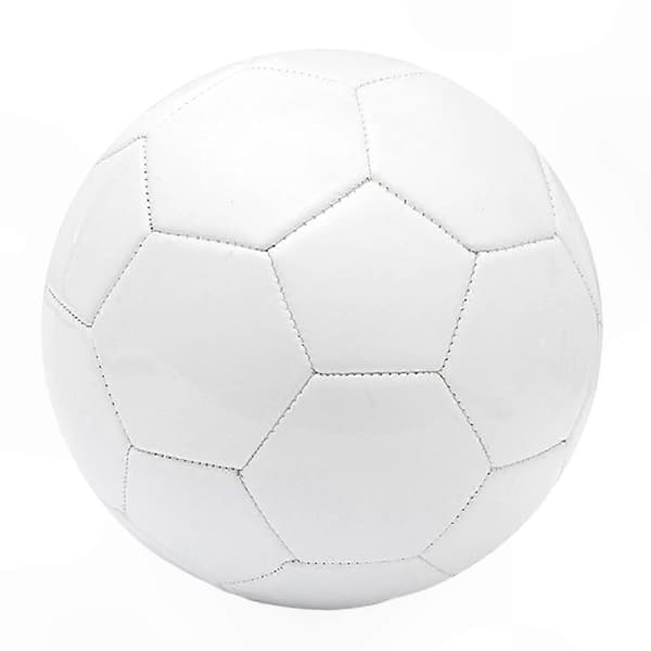 Hvid bold i officiel størrelse 5 til voksne