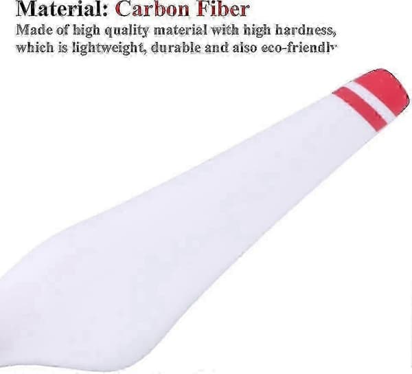 2 par RC Drone Propellblader, CW CCW Selvlåsende Propellblader Hurtigutløser Propellblader Tilbehør (Hvit + Rød)