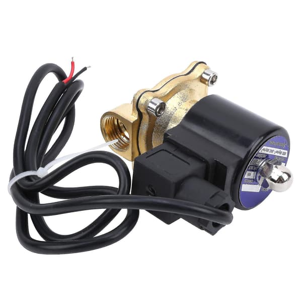 2A16015 G1/2in AC220V Normalt Lukket Magnetventil i Messing med Vanntett Spole