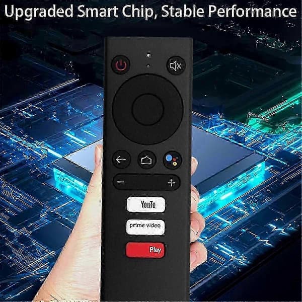 MECOOL KM1 KM6 KM8 KM9 KM8S Ersättningsfjärrkontroll med röststyrning för 4K Android TV-box Black
