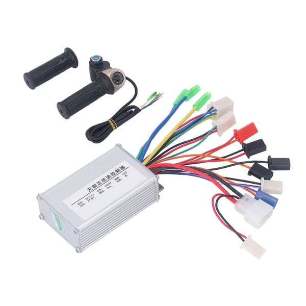 24V 350W Brushless Motor Controller with Twist Throttle and Lock Key for Electric Bikes