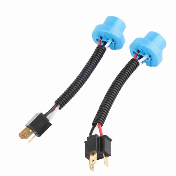 Forlygte stikadapter til 9007 til H4 konvertering - 2 stk. han-hun kabel