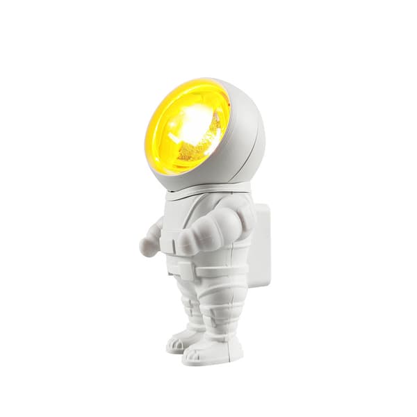 Astronautin auringonlaskulamppu, laskeutuva auringonlaskulamppu, RGB-tausta, tunnelma