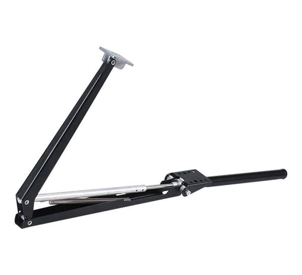 Automatic window opener single spring for summer house greenhouse and skylight, galvanized aluminum sheet window operator (Black)
