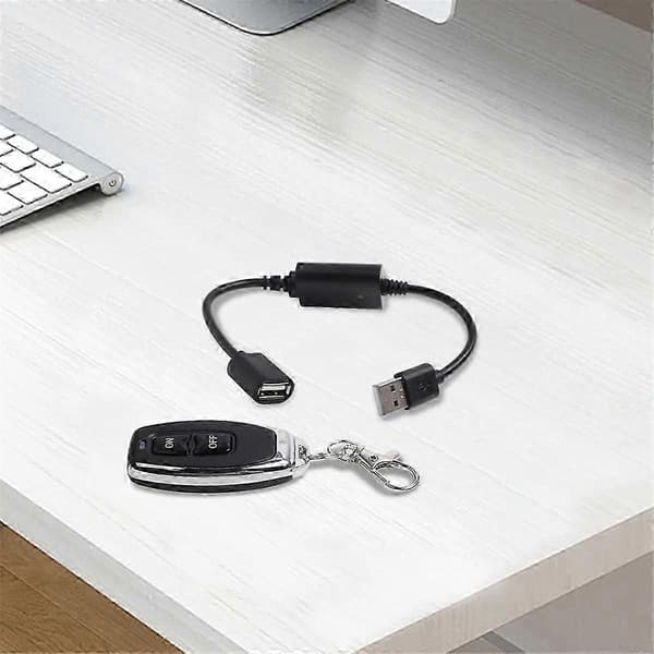 DC5V 433Mhz USB Trådløs RF Fjernkontroll Bryter Driver Strøm på AV for LED Lysstripe Leselampe Black