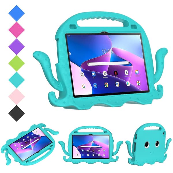 Bläckfisk surfplattefodral för Lenovo Tab M10 3:e generationen 10.1 TB-328 Glacial Green