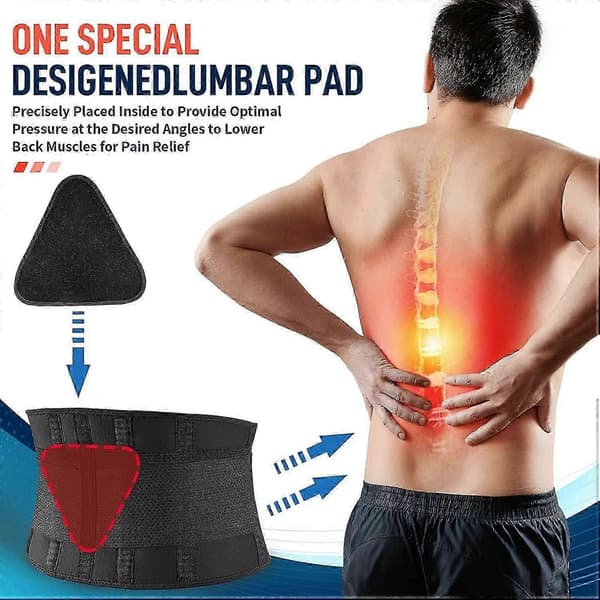 Svankstöd Ryggstöd för Ryggsmärta, Ischias, Diskbråck Justerbar-26 XL