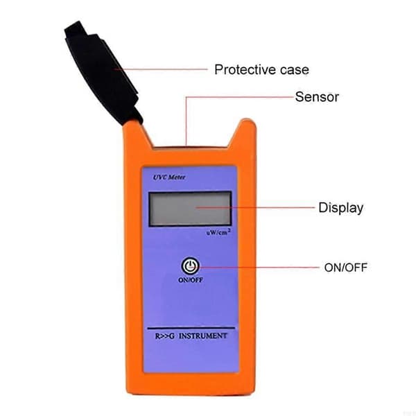 UVC lysmåler 0-1999W/cm krybdyr UV-indeksmåler spektrum As Shown