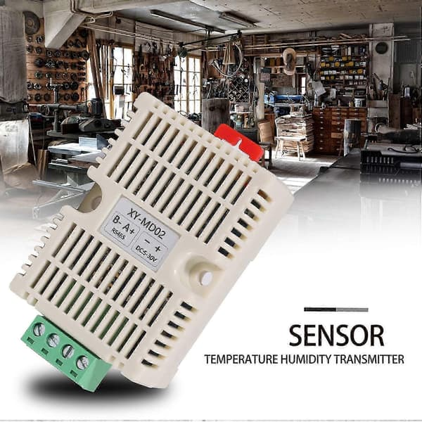 Temperatur Fuktighetssender RS485 SHT20 Sensor Modbus RTU Oppkjøpsmodul Transduser Høy P white