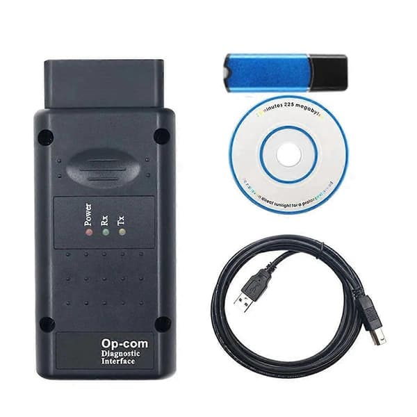 OPCOM 2021 med USB Dongle Diagnostiske Værktøjer Op-Com V1.95 Flash Opdatering Op Com V2021 til Bildiagnose Black