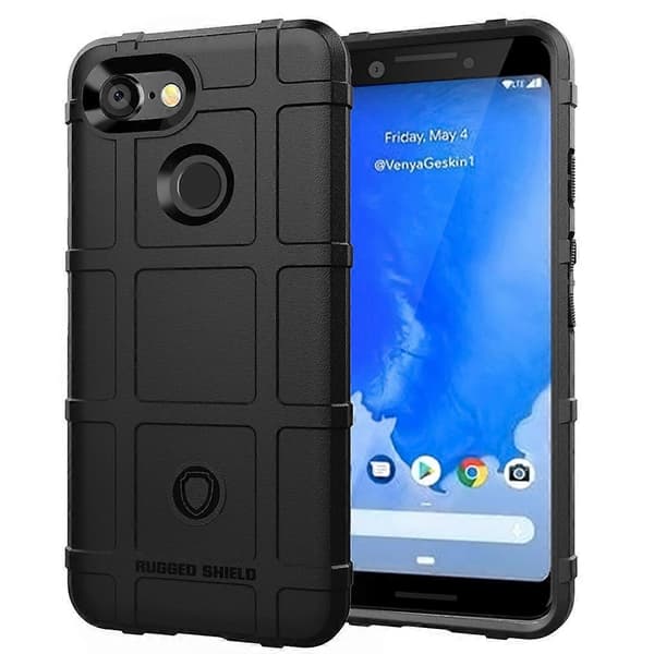 Full Dekning Støtsikkert TPU-deksel til Google Pixel 3 Black