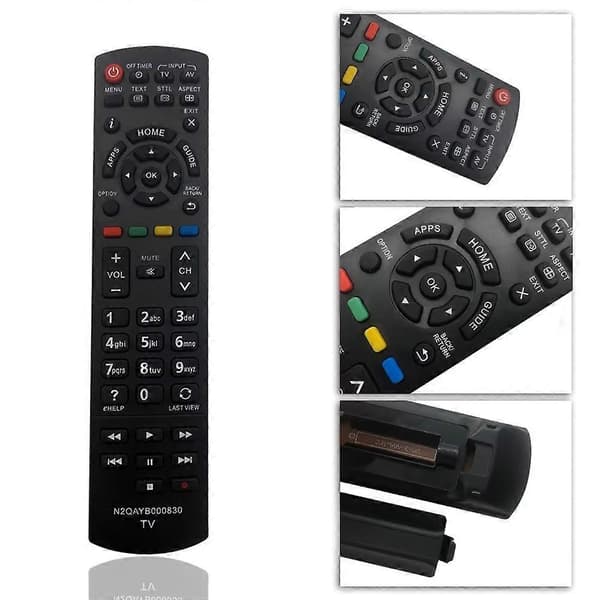 N2QAYB000830 Fjärrkontroll för Panasonic TV 10m Räckvidd Infraröd Ersättningskontroll [DB]