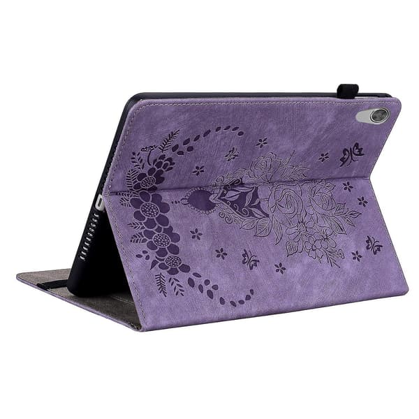 Læder tablet-etui kompatibel med Lenovo Tab M8 HD Purple