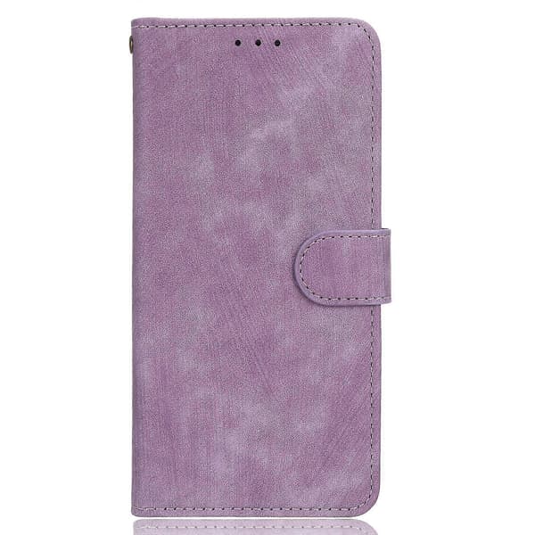 För Xiaomi Redmi Note 12 4g PU-läder Plånboksfodral RFID-blockerande Stativ Telefonfodral med Rem Purple