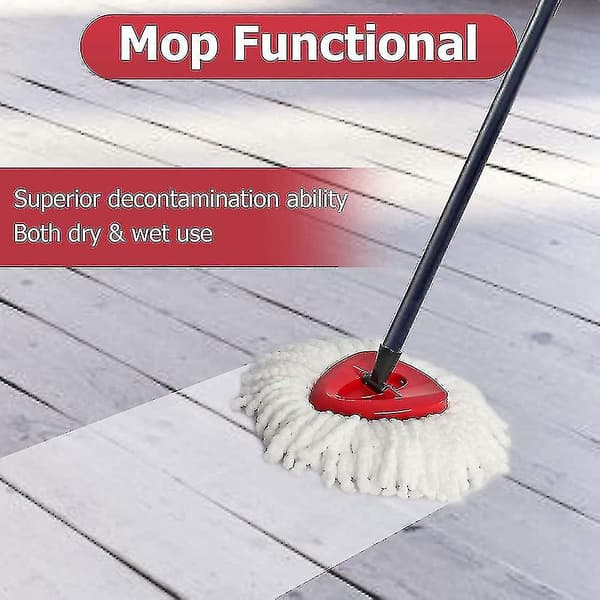 Spin Mop Head Moppdukar Kompatibla Med O-cedar Easywring Mopp Med Bas