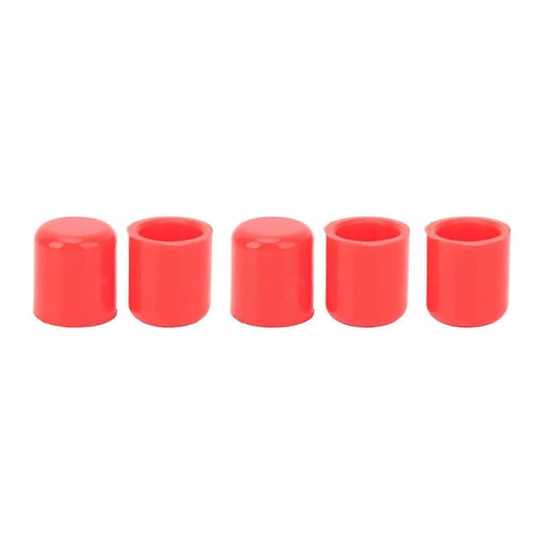 5 st insugsvakuumslang silikonrör ändpluggskydd täcklock 25 mm innerdiameter universell passform för bil röd