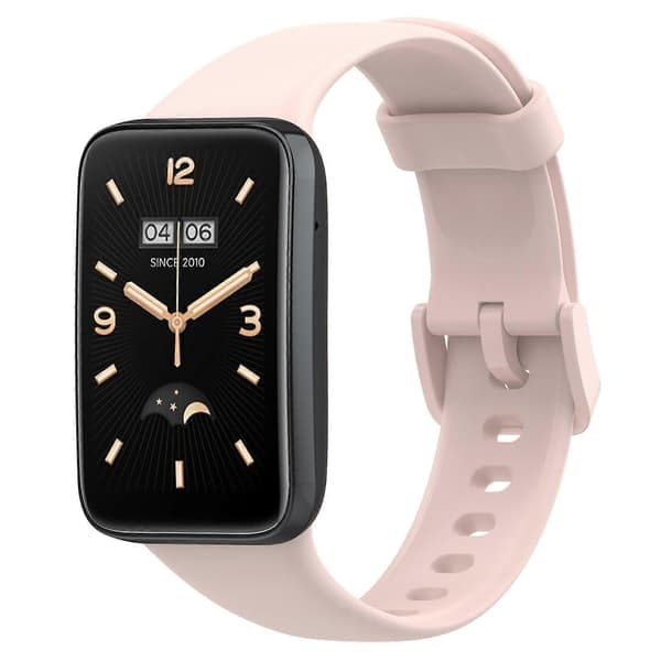 Ensfarvet silikone urrem til Xiaomi Mi Band 7 Pro Pink