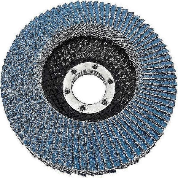 10 stk. slibeskiver i rustfrit stål 125 mm korn 80