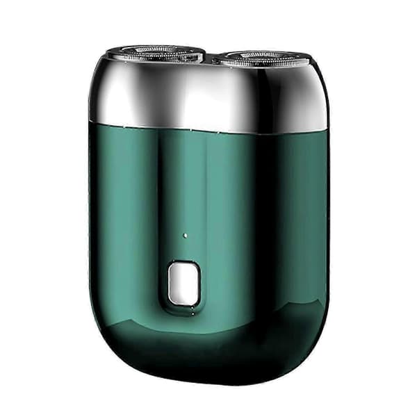 Elektrisk barberhøvel med dobbelthode for menn - Mini USB-barbermaskin, bærbar, vaskbar Green