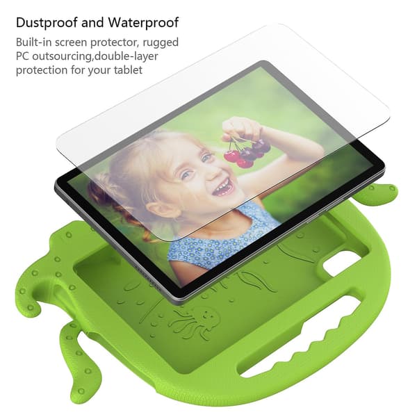 Bläckfisk surfplattefodral för Lenovo Tab M10 3:e generationen 10.1 TB-328 Grass Green