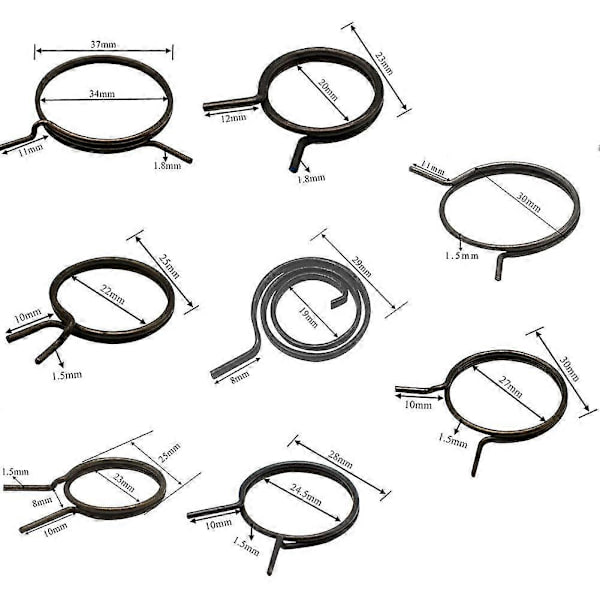 Door Handle Springs 5 pcs. Black, Durable FMTB-MSC