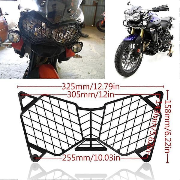 Motorcykel Strålkastargaller Ljusskydd Skyddande För 800 2010-2017 & Explorer 1200 2012-2017