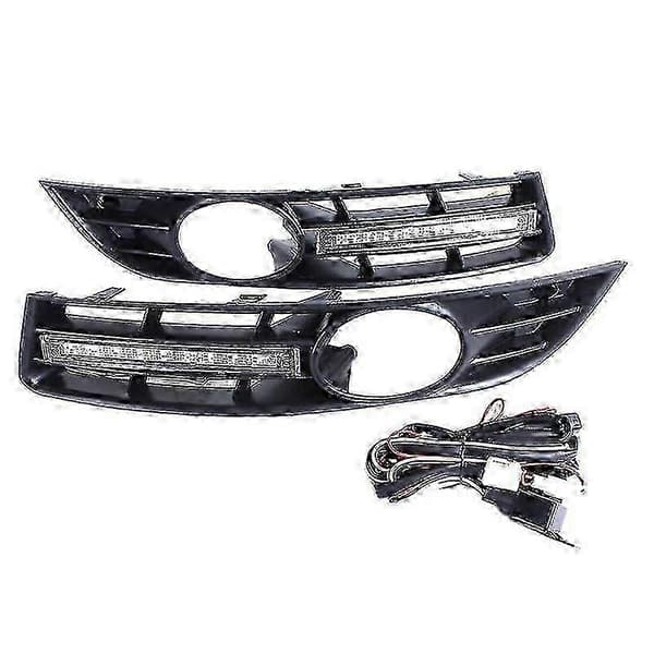 Støtfanger Tåkegrill Griller + Drl Led For B6 2007-2011 Vanntett