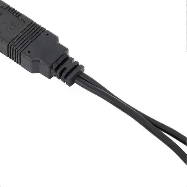 USB til grensesnittkabeladapter HD-video pålitelig kobber slitesterk USB til CVBS videoutgangsadapter for kjøretøy