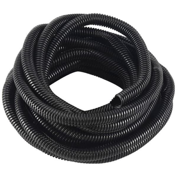 [13]20 Ft Split Wire Conduit Polyethylene Tubing Sort Farve Ærme Rør 10mm Indvendig Diameter