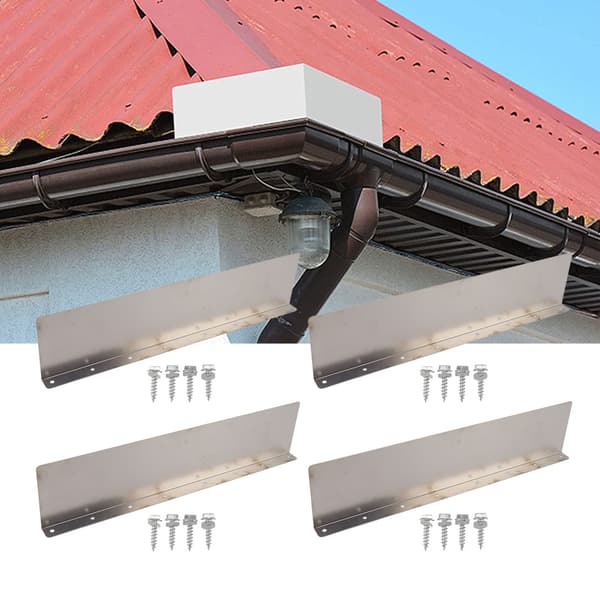 Gutter Splash Guard for Heavy Rain, Roof Diverter with Corrosion-Resistant Aluminum Body, Gutter Diverter for Seamless Integration into
