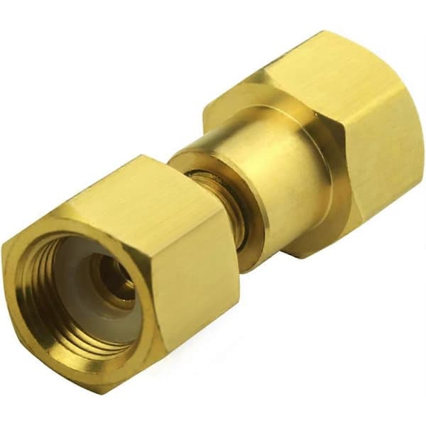 CGA-320 til CGA-580 Adapter, Kuldioxid Bund til Nitrogen Regulator Flowmeter Gevindkonverter Gold